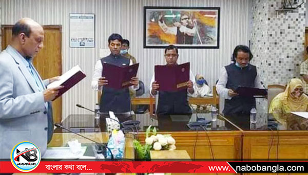 সিংগাইর পৌরসভার নবনির্বাচিত মেয়র ও কাউন্সিলরদের শপথ গ্রহণ অনুষ্ঠান
